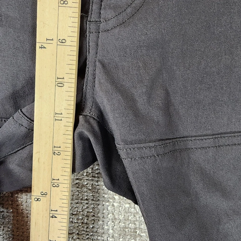 Prana Zion Cargo Pants Mens Large (36x29) Gray Roll Cuff Belted Hiking Casual